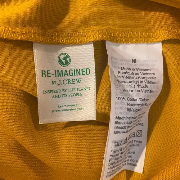 NWT - J.Crew Mustard Yellow Scoop Neck Tee! - Picture 5 of 5